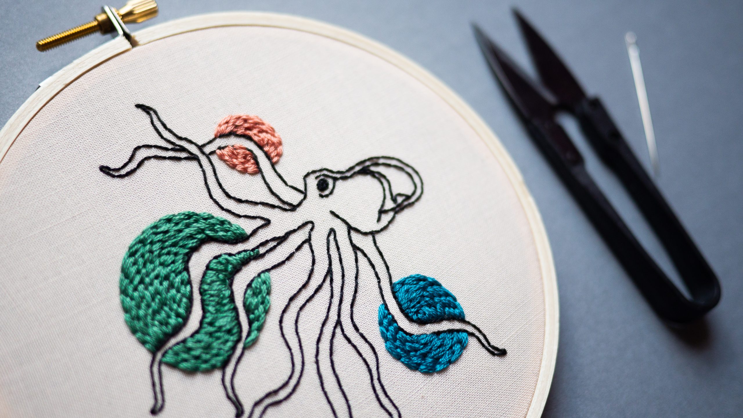 Octopus Embroidery Kits! (Available now through 11/9) - Queens Botanical  Garden